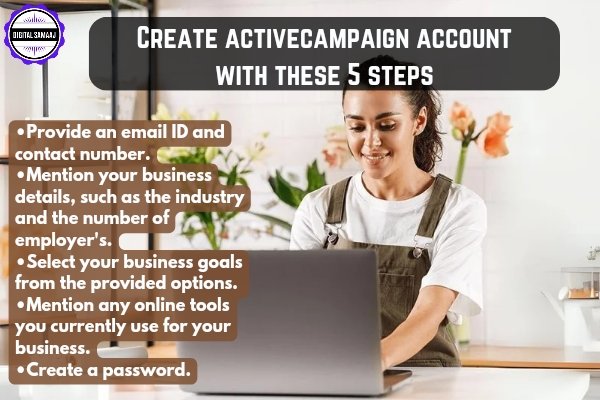 Create active campaign account with these 5 steps