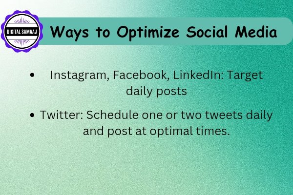 Ways to Optimize Social Media