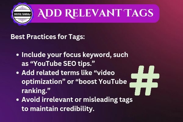 Add Relevant Tags
