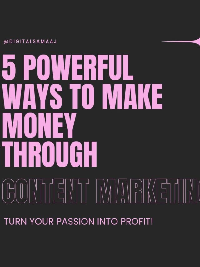 5 Powerful Ways To Make Through Content Marketing