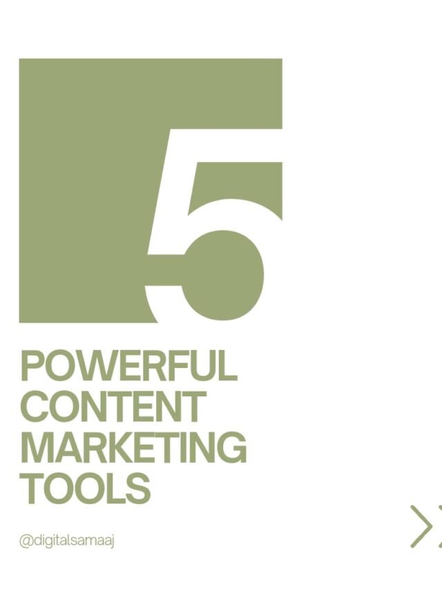 5 Powerful Content Marketing Tools