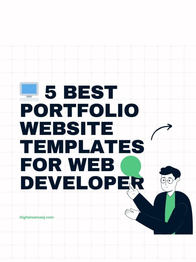 5 Best Portfolio Website Templates for Web Developer